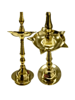 BRASS OIL LAMP TALL SR.NO 21 TYPE D