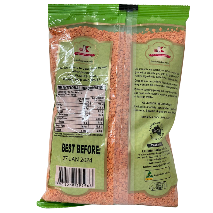 RED SPLIT LENTILS