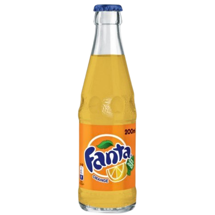 ORANGE FLAVOUR GLASS BOTTLE