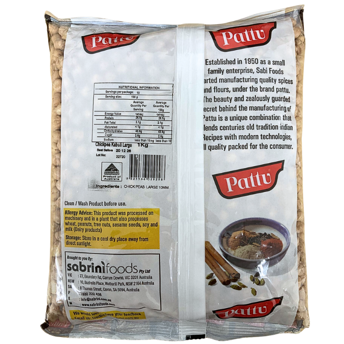 CHICKPEA KABULI LARGE (10MM)