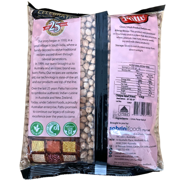 CHICKPEA KABULI (8-9MM)