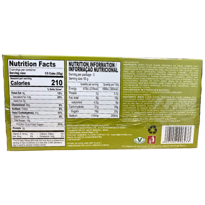 GOBBLES FRUIT CAKE EGGLESS