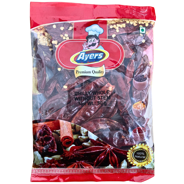 DRIED WHOLE CHILLI WITHOUT STEM