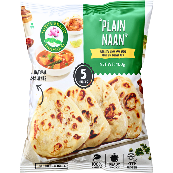 TANDOORI NAAN PLAIN 5PCS