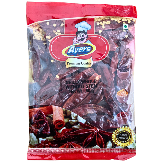 DRIED WHOLE CHILLI WITHOUT STEM
