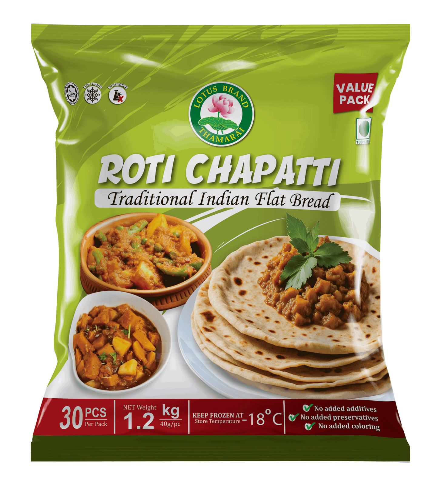 ROTI CHAPATTI 30PCS