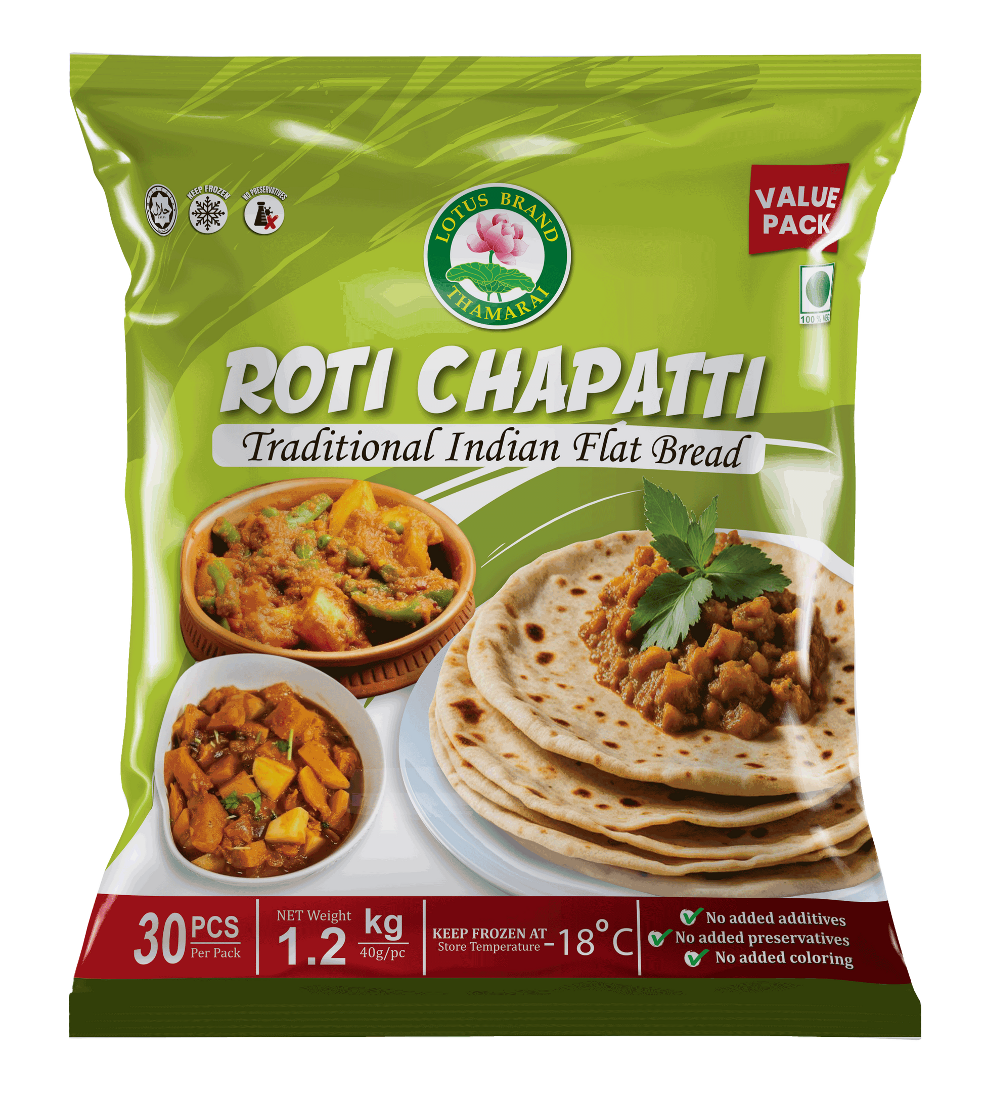 ROTI CHAPATTI 30PCS