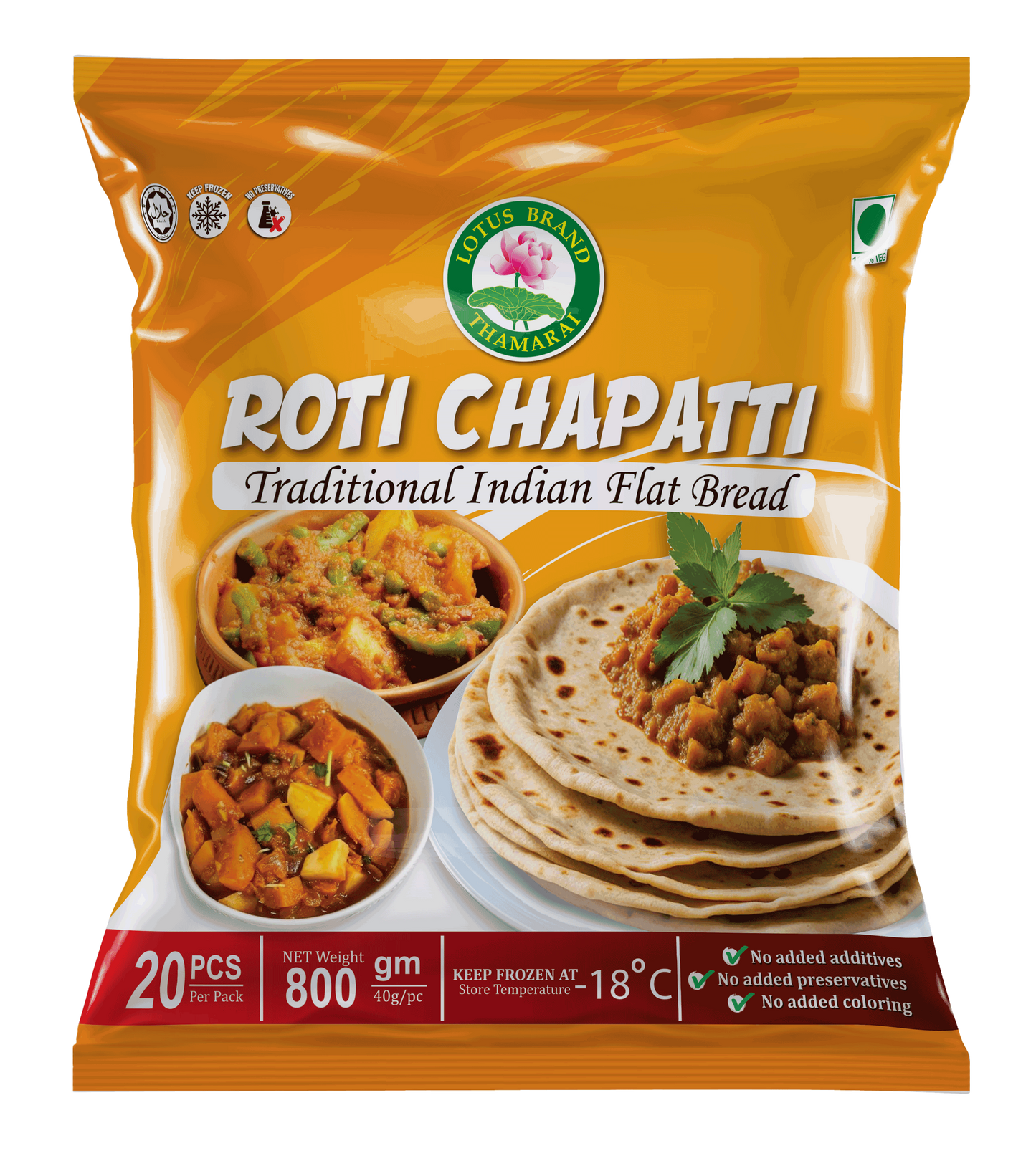 ROTI CHAPATTI 20PCS