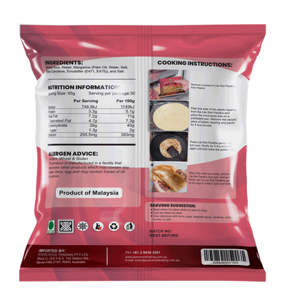 ROTI PARATHA LITE 30PCS