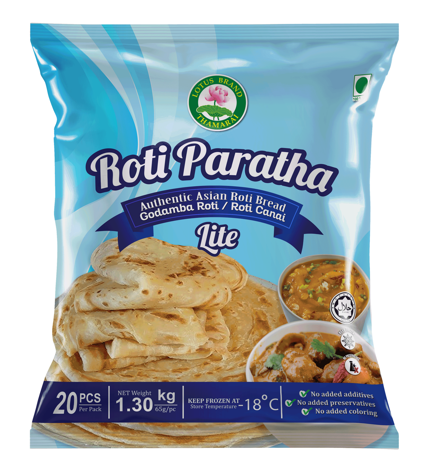 ROTI PARATHA LITE 20PCS