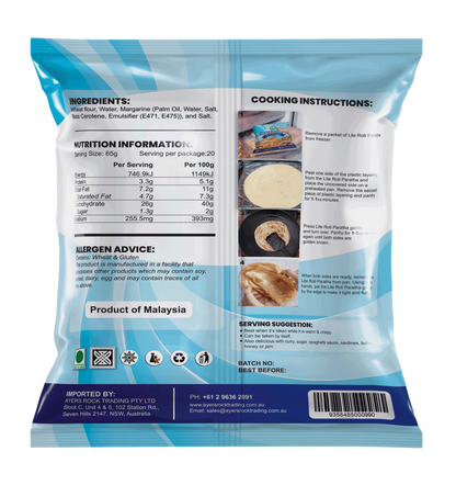 ROTI PARATHA LITE 20PCS