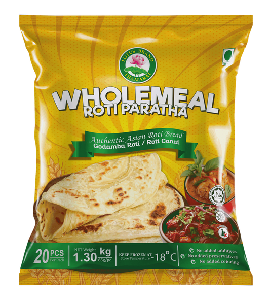 WHOLEMEAL ROTI PARATHA 20PCS