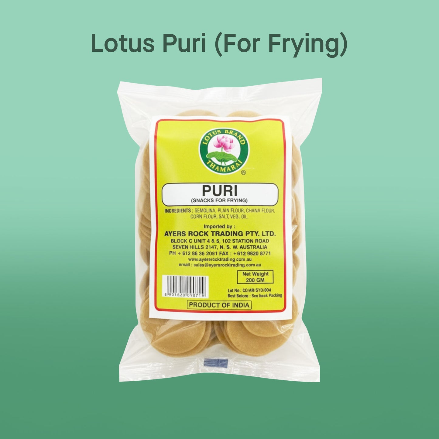 PURI (FOR FRYING)