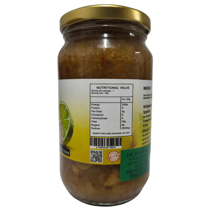 LIME & GARLIC PICKLE