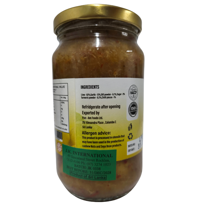 LIME & GARLIC PICKLE